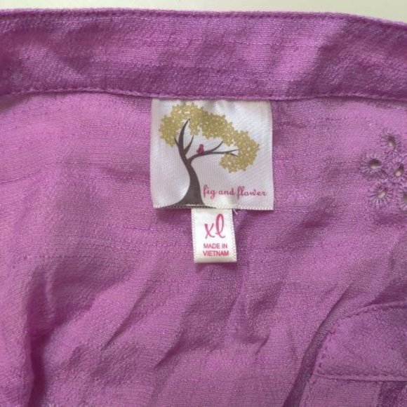 Fig and Flower Women's Shirt - Picture 3 of 5